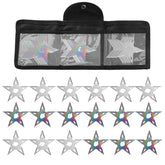 THROWFUN 6/12/18 Pack 9Cr17 stainless steel- 3.74''(length) 0.1''(thick) , throwing knives set  Full-Tang Throwing Set, with Nylon Sheath for Competition and Recreation Silvery Rainbow Pentagonal shape Hollow Darts-FB-YF251-1